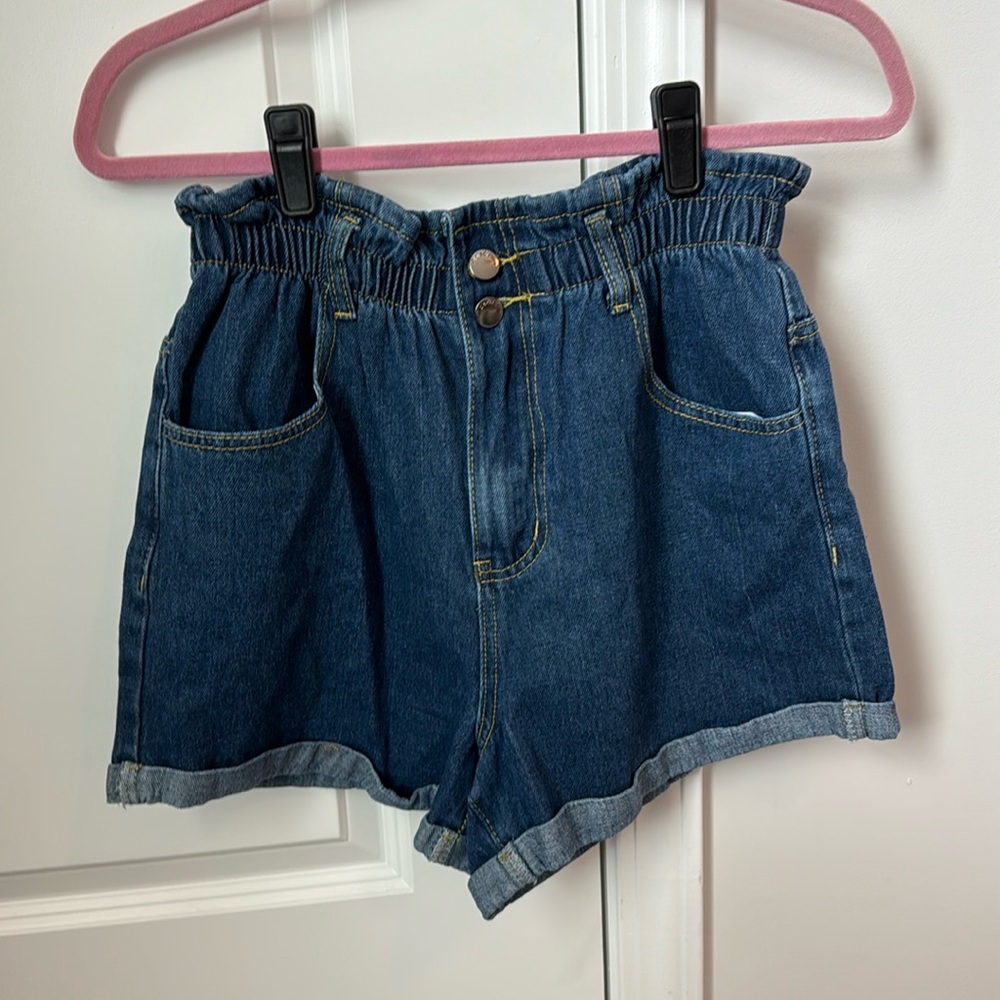 High Waist Jean Shorts